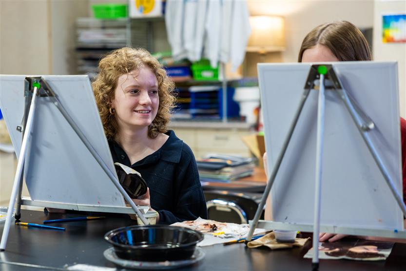 Students create art